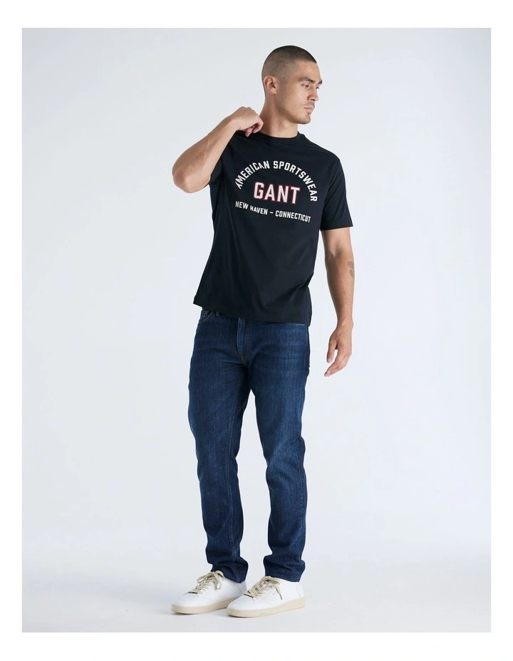 Printed Graphic T-Shirt in Black image 5