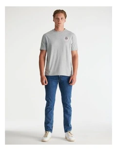 Graphic T-shirt in Grey Melange