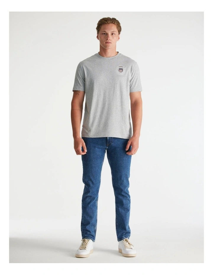 Graphic T-shirt in Grey Melange image 1