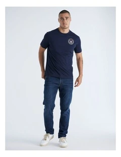 Graphic T-shirt in Evening Blue