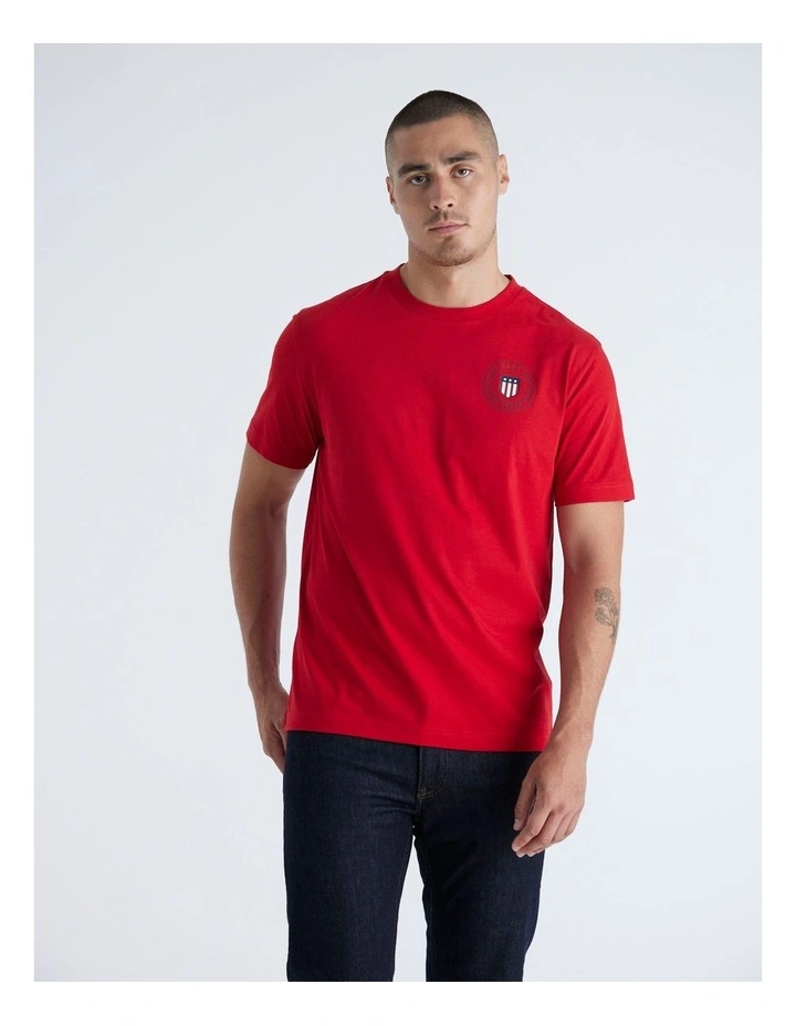 Graphic T-shirt in Ruby Red image 5