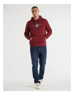 Shield Hoodie in Plumped Red