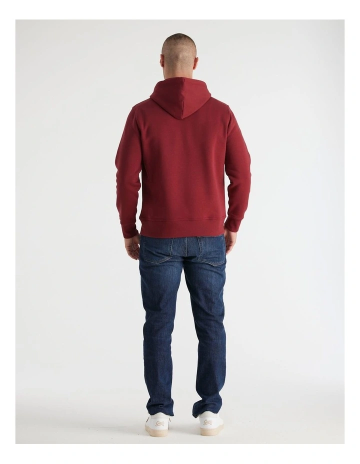 Shield Hoodie in Plumped Red image 2