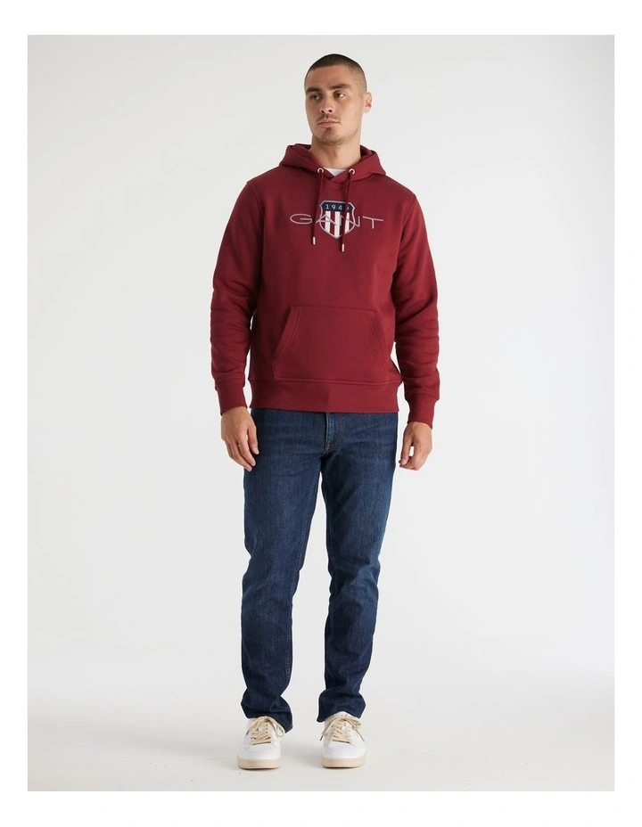 Shield Hoodie in Plumped Red image 4