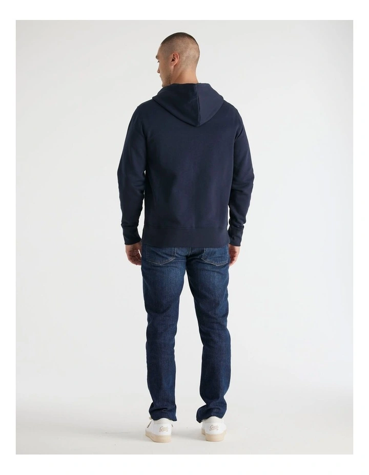 Graphic Full Zip Hoodie in Evening Blue image 2