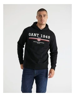 Graphic Hoodie in Black