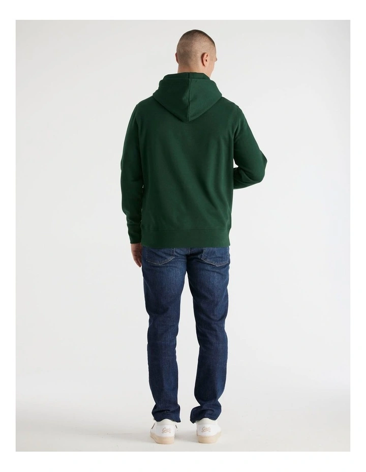 Graphic Hoodie in Tartan Green image 2