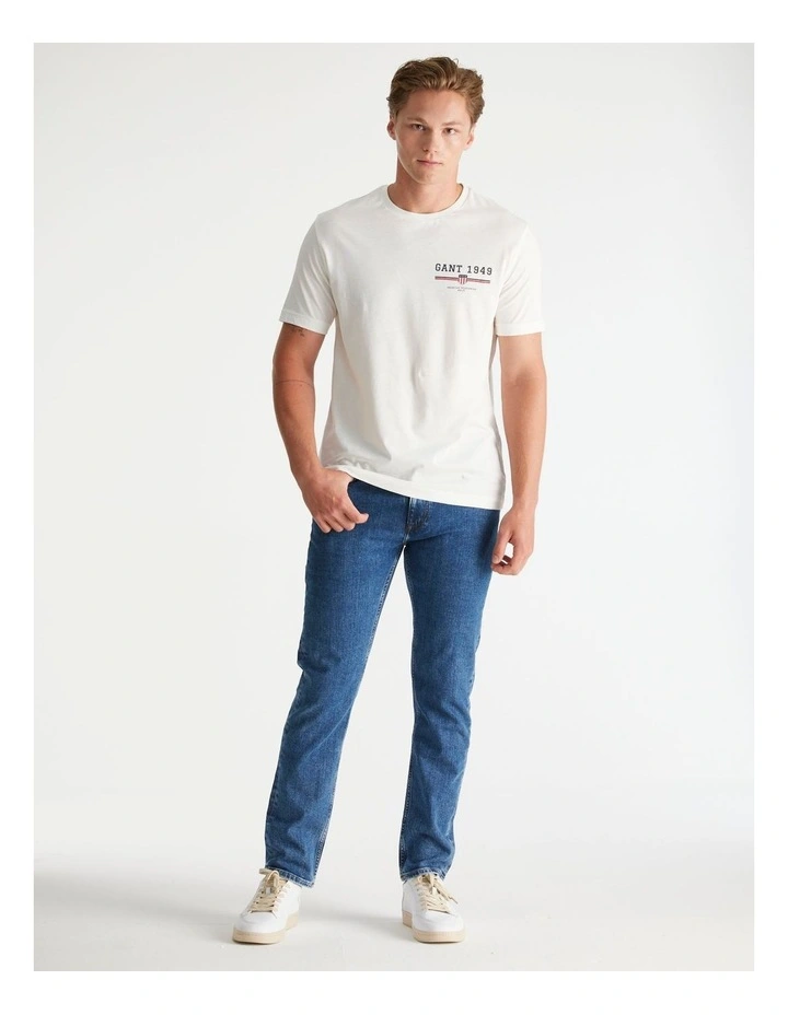 Graphic T-Shirt in Eggshell image 1