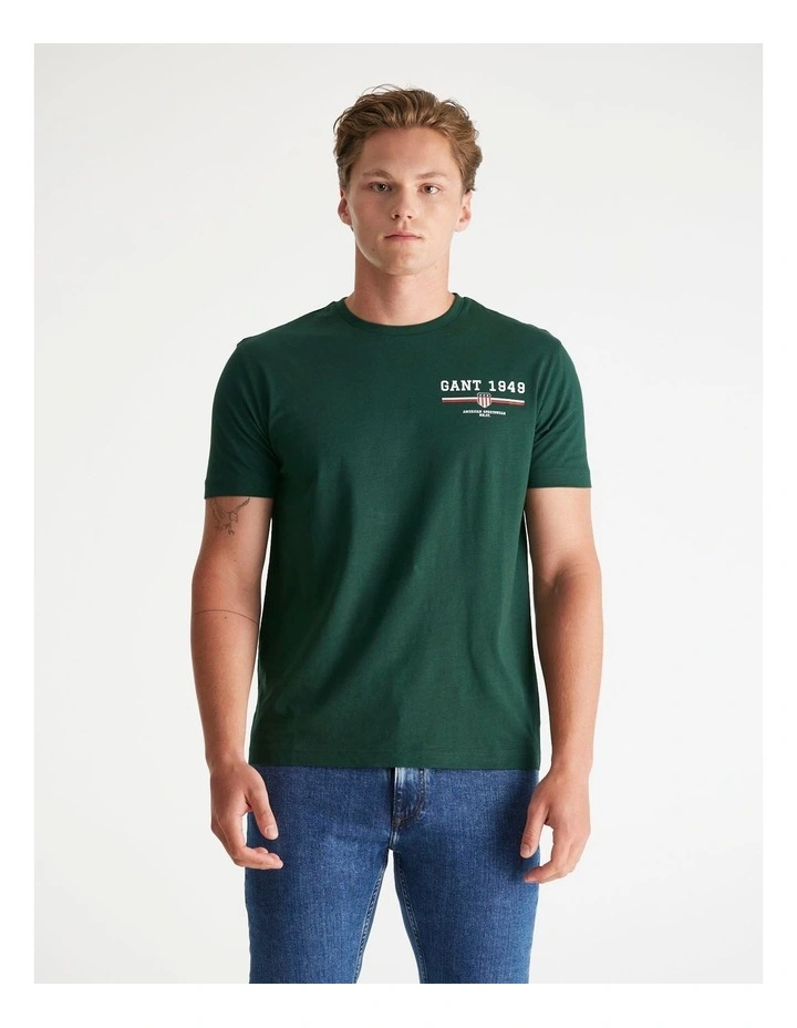 Graphic T-Shirt in  Tartan Green image 3