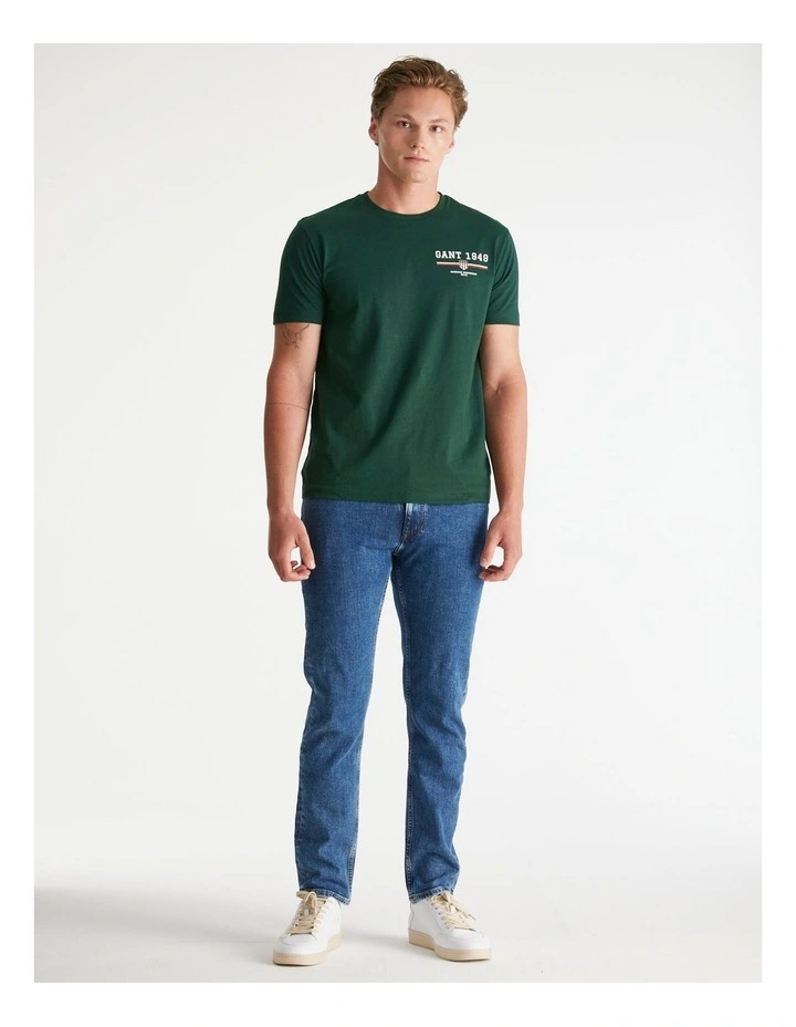 Graphic T-Shirt in  Tartan Green image 4