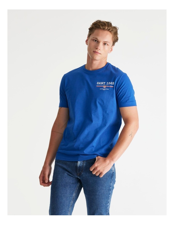 Graphic T-Shirt in College Blue image 1