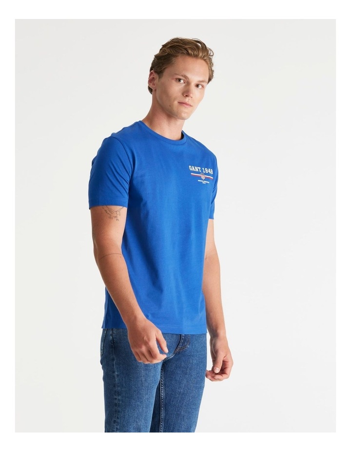 Graphic T-Shirt in College Blue image 3