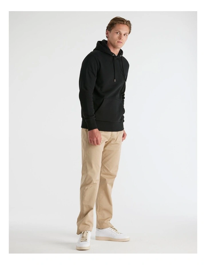 Tonal Shield Hoodie in Black image 1