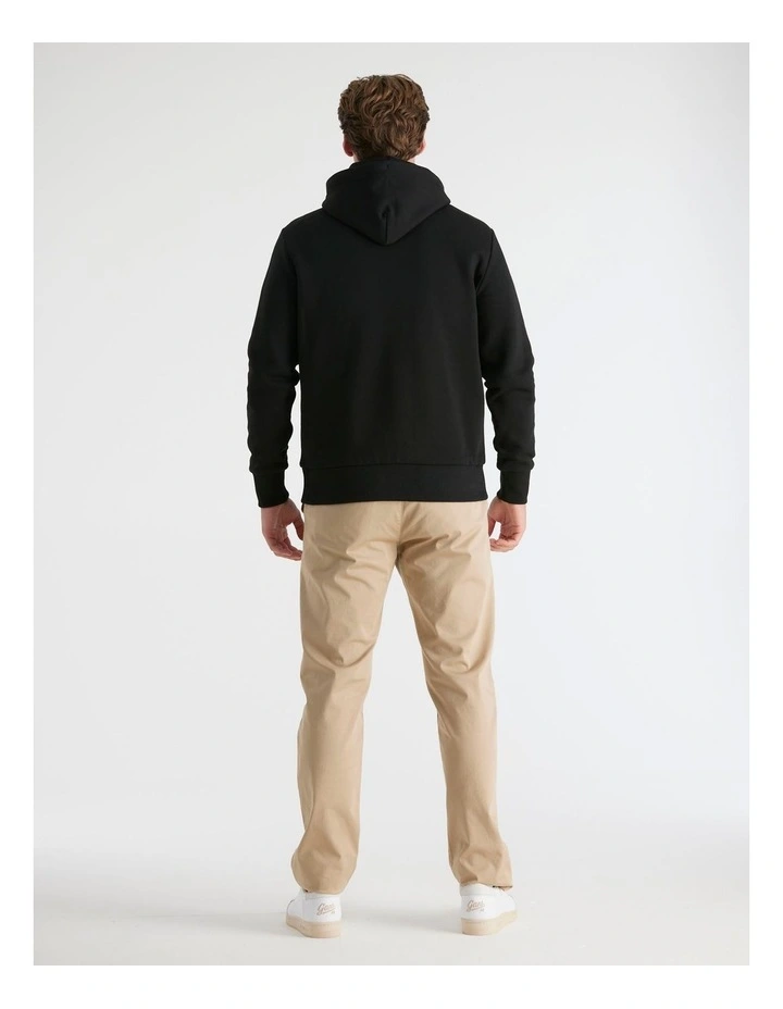 Tonal Shield Hoodie in Black image 2