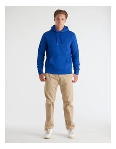 Tonal Shield Hoodie in College Blue