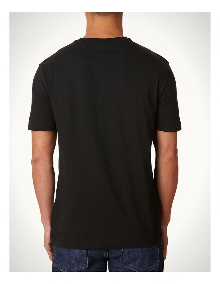 Tonal Shield T-shirt in Black image 2