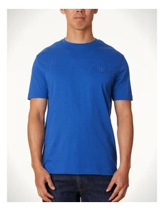 Tonal Shield T-shirt in College Blue
