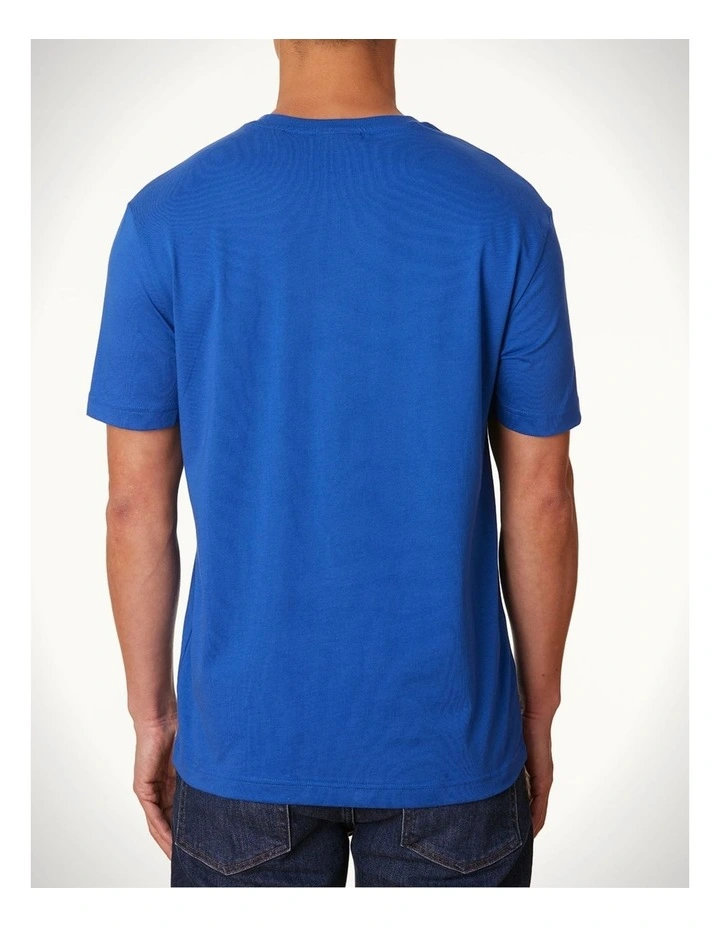 Tonal Shield T-shirt in College Blue image 2