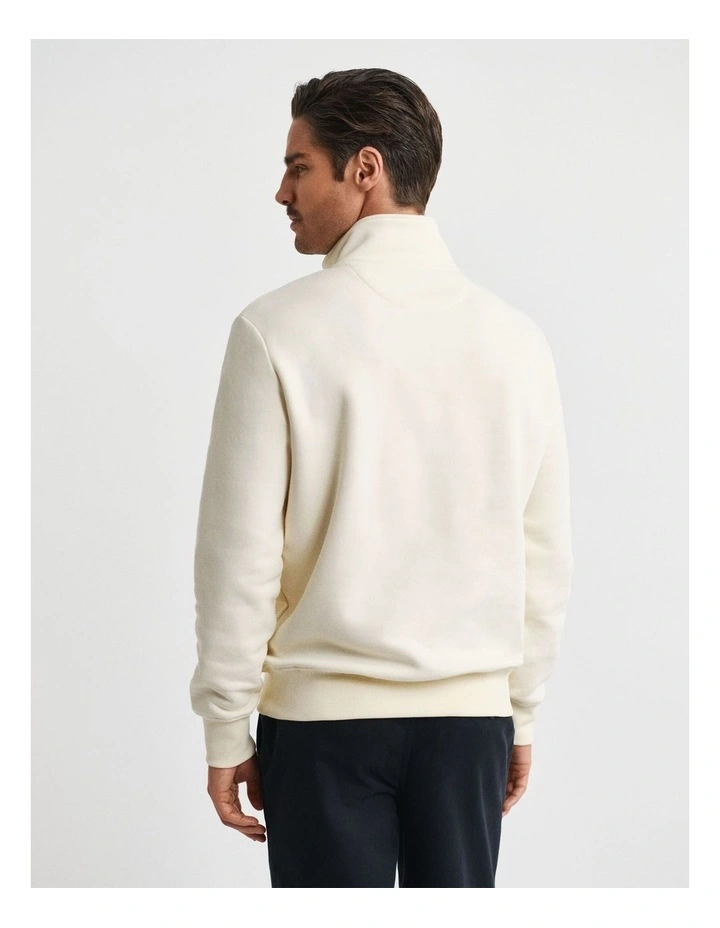 1949 Graphic Half-Zip Sweatshirt in Cream image 2