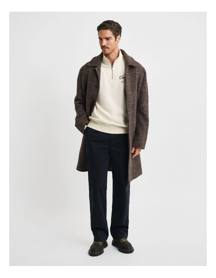 1949 Graphic Half-Zip Sweatshirt in Cream image 3