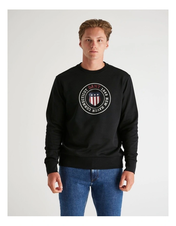 Graphic Sweatshirt in Black image 4