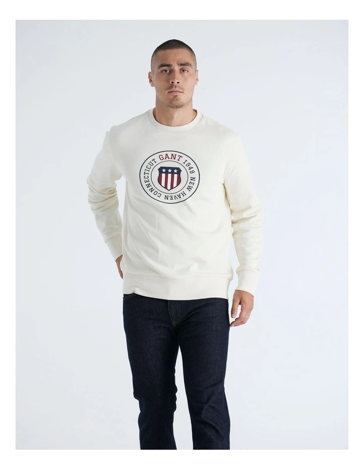 Graphic Sweatshirt in Cream image 3