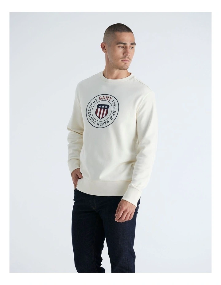 Graphic Sweatshirt in Cream image 4