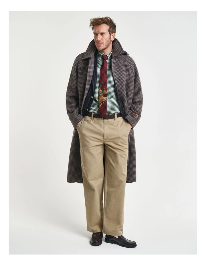 Regular Fit Gingham Poplin Shirt in Forest Green image 4