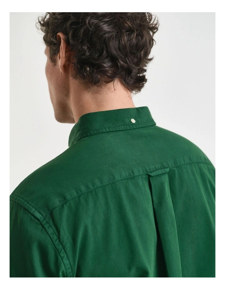 Regular Fit Twill Shirt in Forest Green image 5