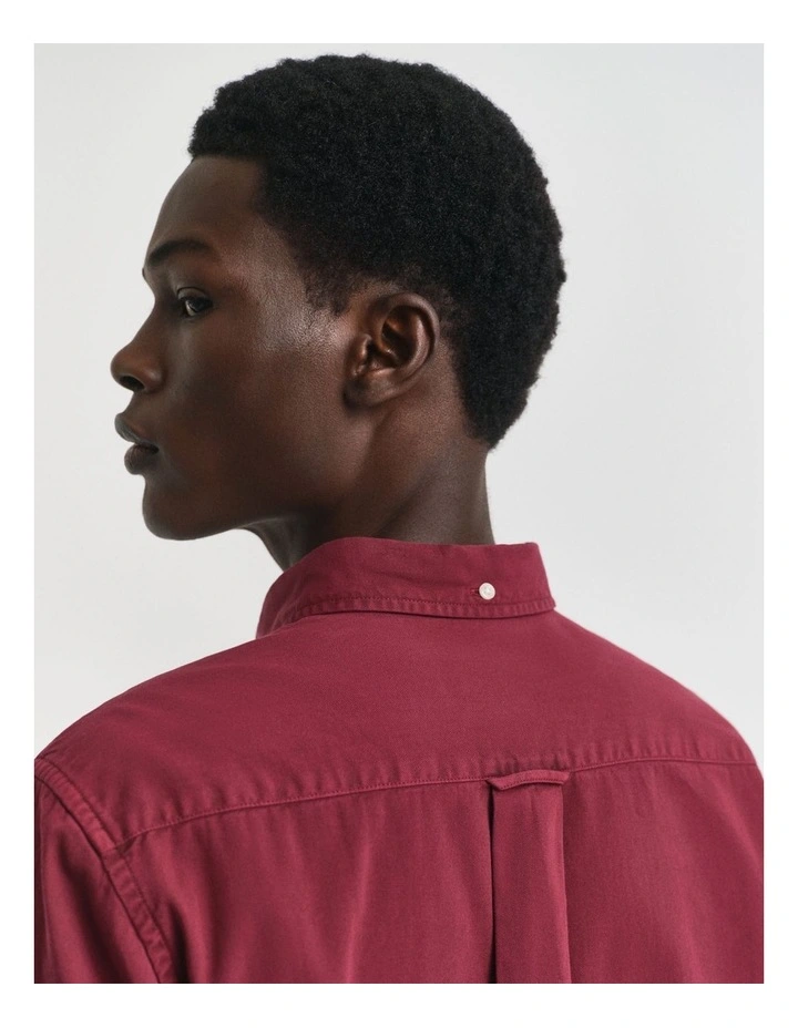 Regular Fit Twill Shirt in Plumped Red image 4