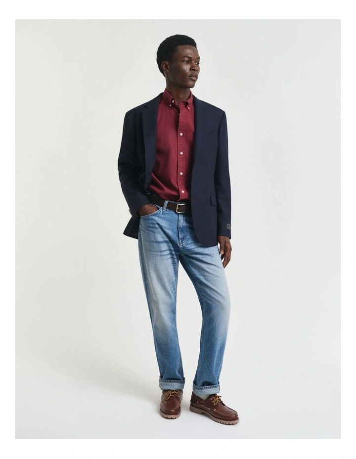 Regular Fit Twill Shirt in Plumped Red image 5