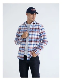 Regular Fit Classic Oxford Check Shirt in Plumped Red