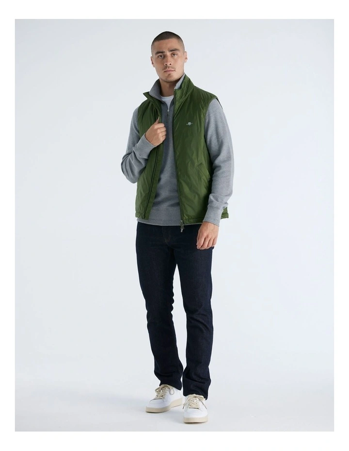 Light Insulated Vest in Country Green image 3