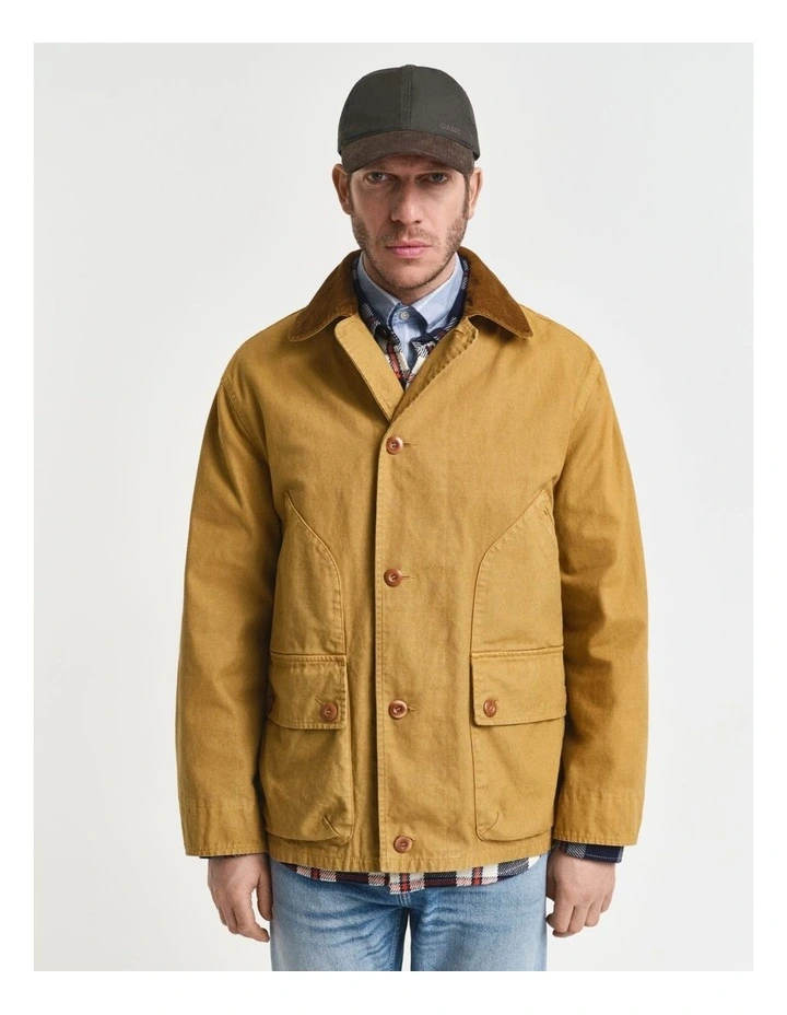 Canvas Field Jacket in Brown image 3