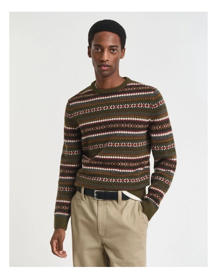 Fair Isle Crew Neck Sweater image 1