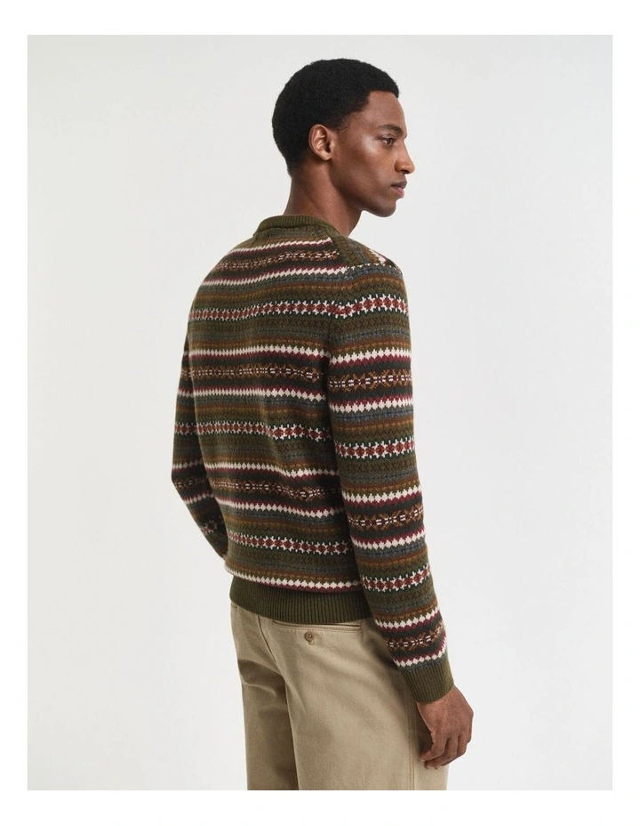 Fair Isle Crew Neck Sweater image 2