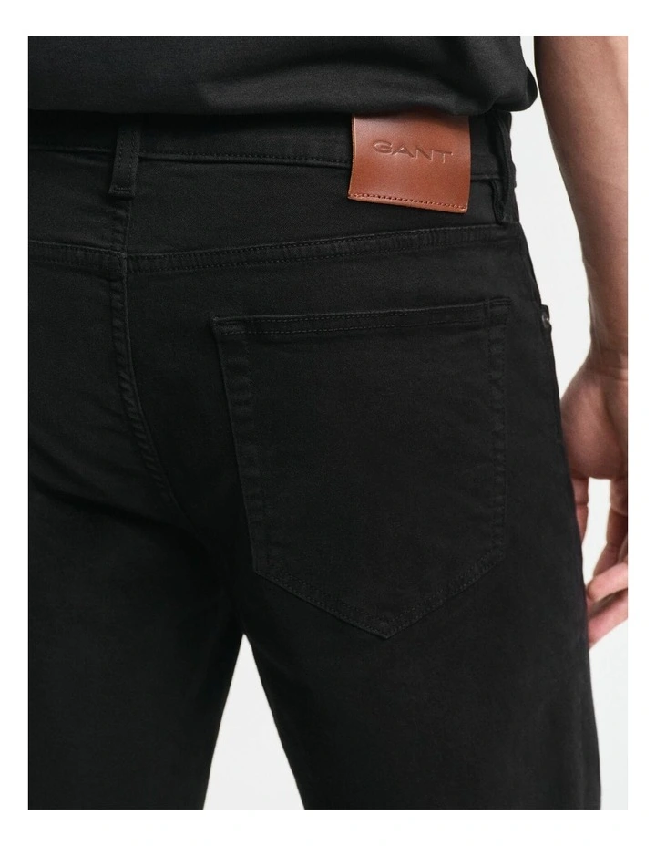 Regular Fit Desert Jeans in Black image 4