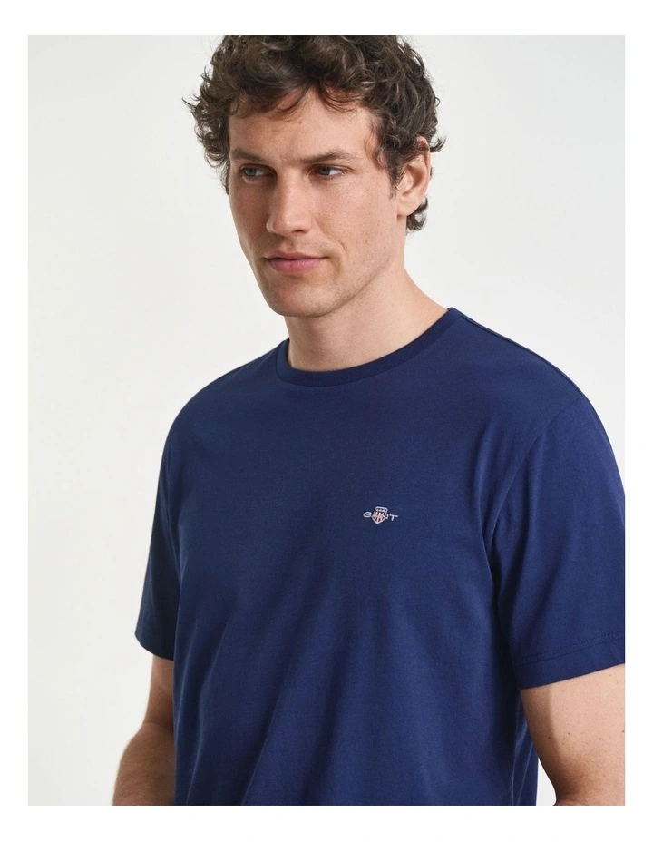 Regular Fit Shield T-Shirt in Persian Blue image 3