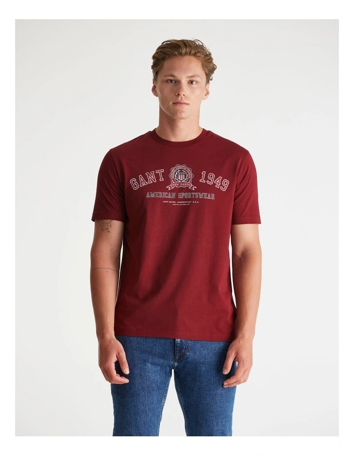 Graphic T-shirt in Pumped Red image 3