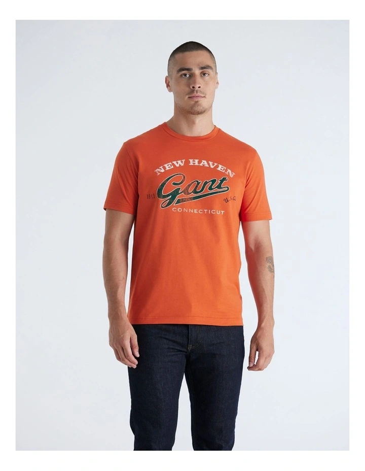 Graphic T-Shirt in Deep Orange image 3