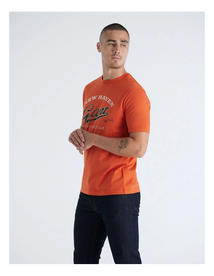 Graphic T-Shirt in Deep Orange image 4