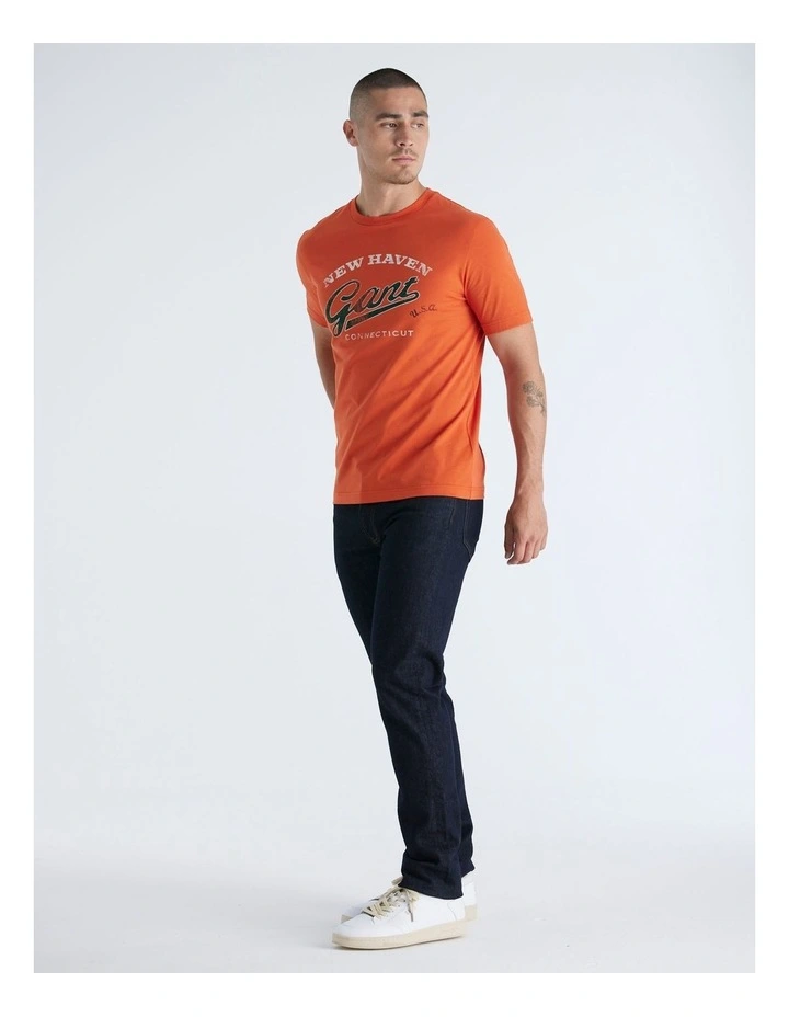 Graphic T-Shirt in Deep Orange image 5