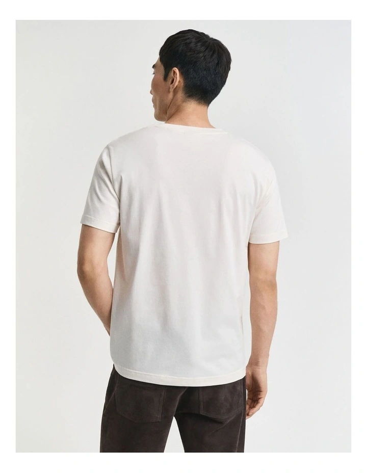 Small Graphic T-shirt in Cream image 2