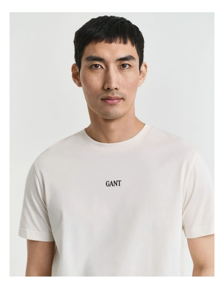 Small Graphic T-shirt in Cream image 4