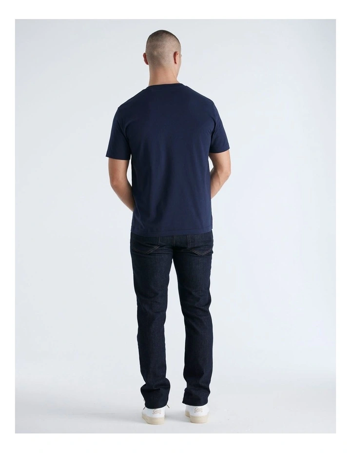 Printed Graphic T-Shirt in Evening Blue image 2