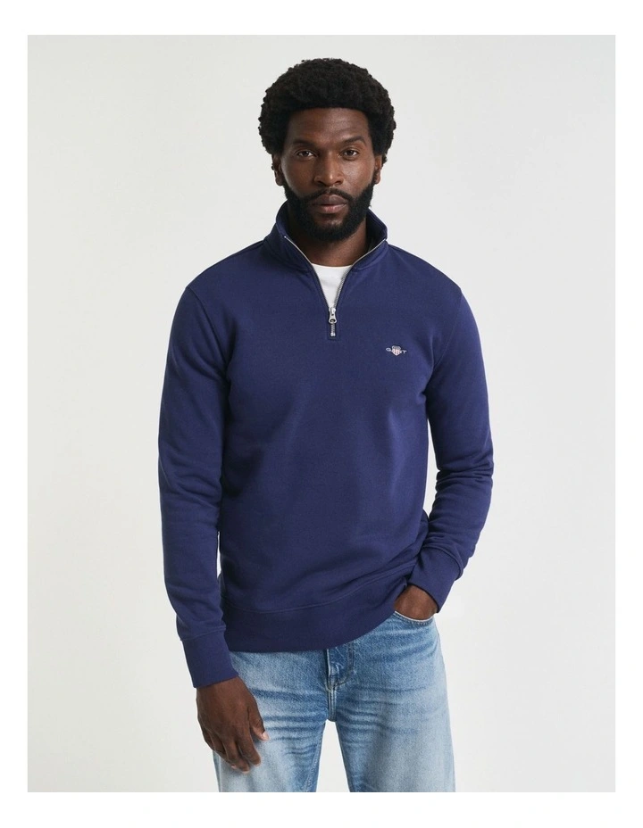 Shield Half-Zip Sweatshirt in  Persian Blue image 1