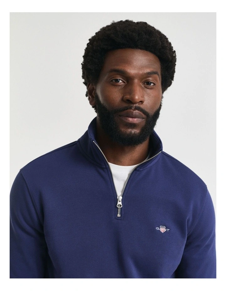 Shield Half-Zip Sweatshirt in  Persian Blue image 3
