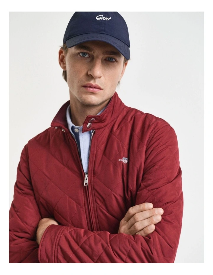 Quilted Windcheater in Plumed Red image 3