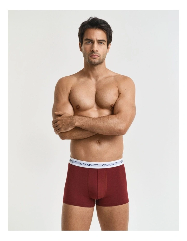 Trunks Pack Of 3 in Plumped Red image 2
