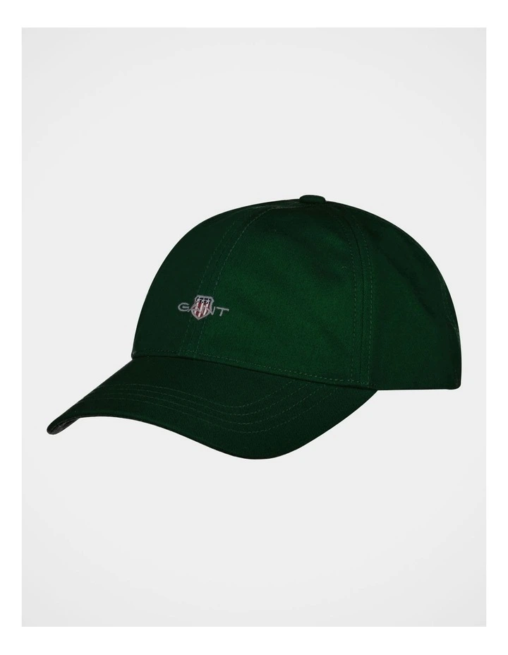 Shield Cotton Twill Cap in Forest Green image 1